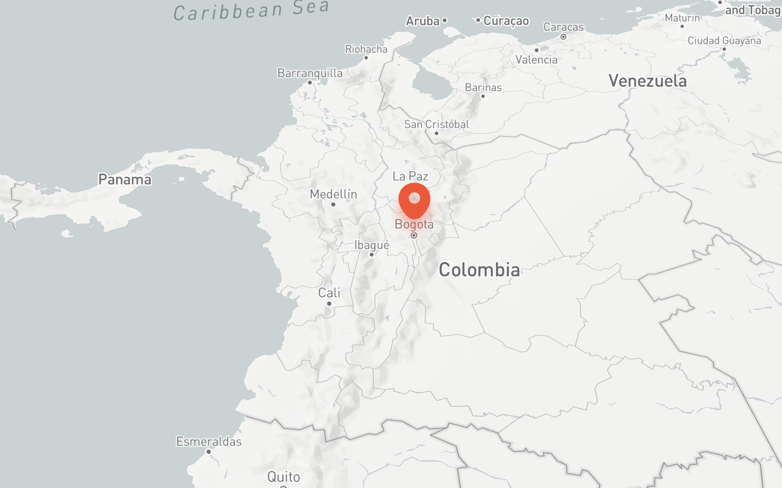I'm in Bogotá, Colombia